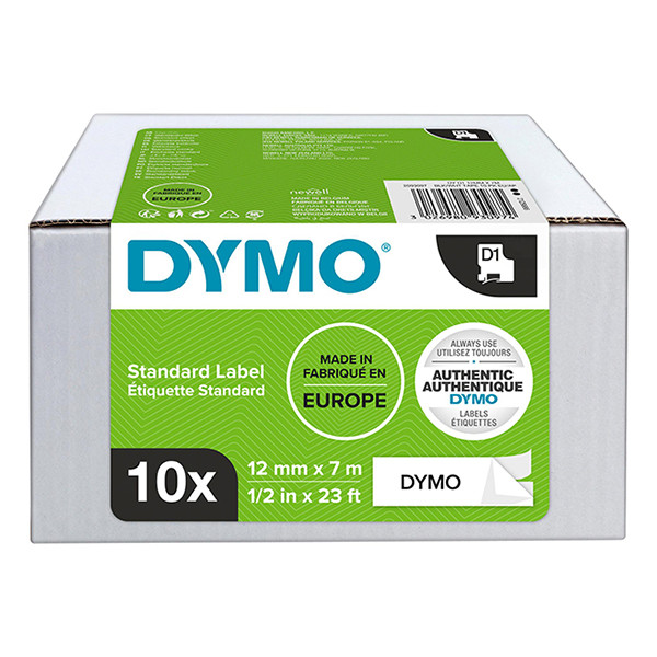 Dymo 2093097 cinta negro sobre blanco 12 mm 10 cintas 45013 (original) 2093097 089168 - 1
