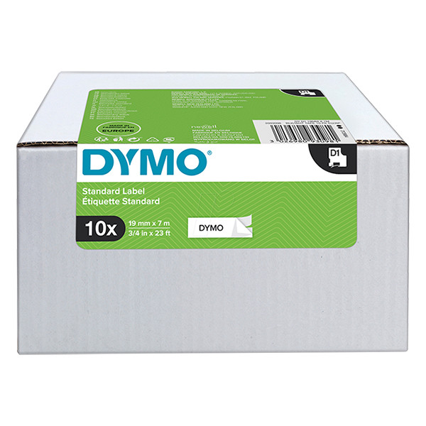 Dymo 2093098 cinta negro sobre blanco 19 mm 10 cintas 45803 (original) 2093098 089170 - 1