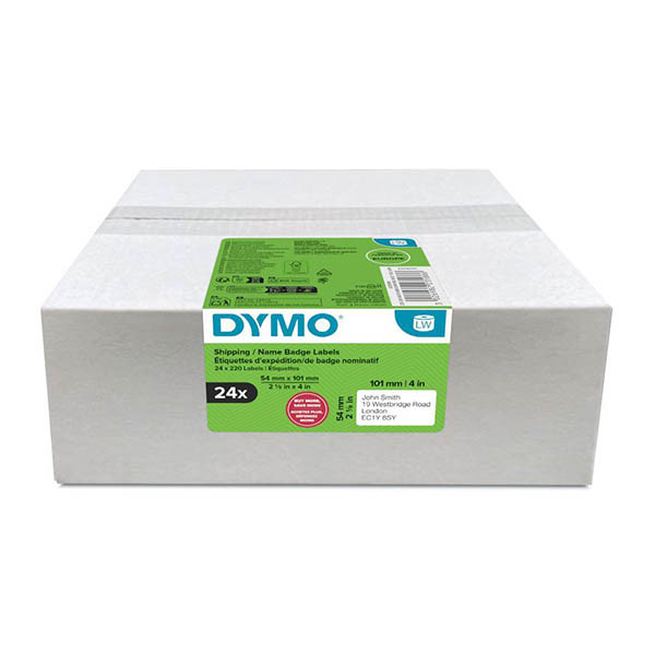 Dymo 2223588 pack 24 etiquetas para envíos o identificaciones (original) 089401 - 1