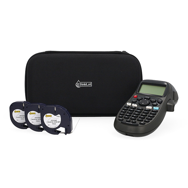 Dymo LT-100H azul  pack rotuladora con funda + 3 cintas 833490 - 3
