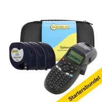 Dymo LT-100H negra pack rotuladora con funda + 3 cintas 833491