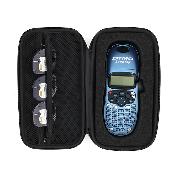 Dymo LT-100H negra pack rotuladora con funda + 3 cintas 833491 - 3
