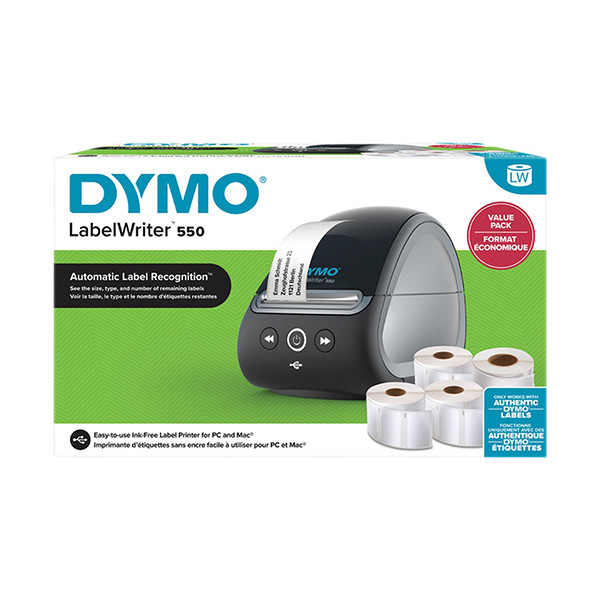 Dymo LabelWriter 550 + 4 rollos de etiquetas