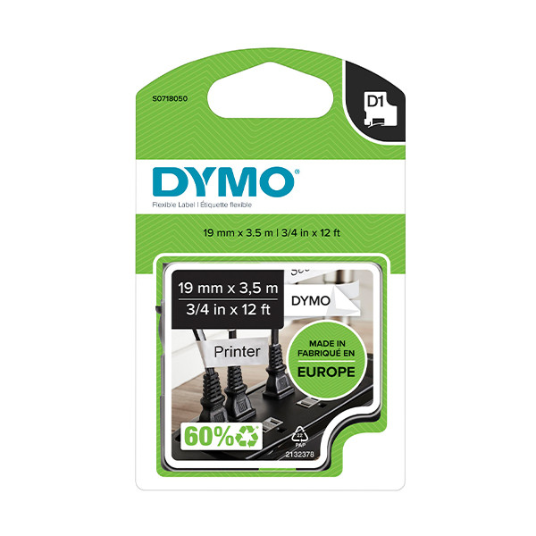 Dymo S0718050 / 16958 cinta nylon flexible 19 mm (original) S0718050 088534 - 1