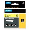 Dymo S0718090 / 18491 IND Rhino cinta nylon flexible negro sobre amarillo 19 mm (original)