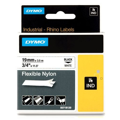 Dymo S0718120/ 18489 IND Rhino cinta nylon flexible 19 mm (original) 18489 S0718120 088716 - 1