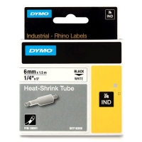 Dymo S0718260 / 18051 IND Rhino cinta termorretráctil negro sobre blanco 6 mm (original) 18051 088694