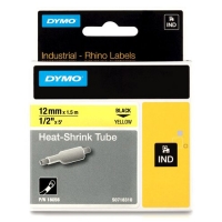 Dymo S0718310 / 18056 IND Rhino cinta termorretráctil negro sobre amarillo 12 mm (original) 18056 088708