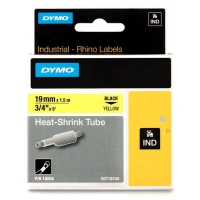 Dymo S0718340 / 18058 IND Rhino cinta termorretráctil negro sobre amarillo 19 mm (original) 18058 088710