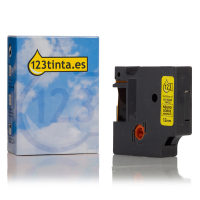 Dymo S0718450 / 18432 IND Rhino cinta vinilo negro sobre amarillo 12 mm (marca 123tinta) 18432C 088609