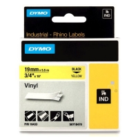 Dymo S0718470 / 18433 IND cinta vinilo negro amarillo 19 mm (original) 18433 S0718470 088610