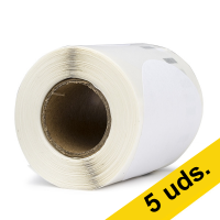 Dymo S0719250/14681 etiquetas de CD y DVD (marca 123tinta) | Pack 5 uds