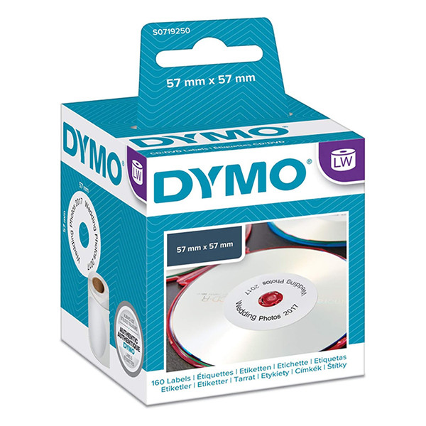 Dymo S0719250 / 14681 etiquetas de CD o DVD (original) 14681 088526 - 1