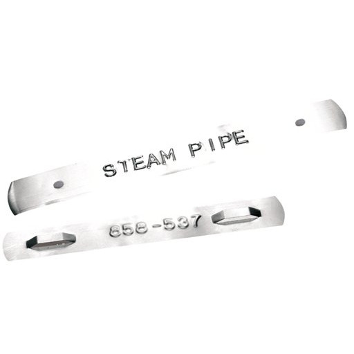 Dymo S0720180/ 35800 IND Rhino cinta plateada autoadhesiva de aluminio 12 mm (original)