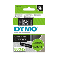 Dymo S0720610 / 45021 cinta blanco sobre negro 12 mm (original) S0720610 088222