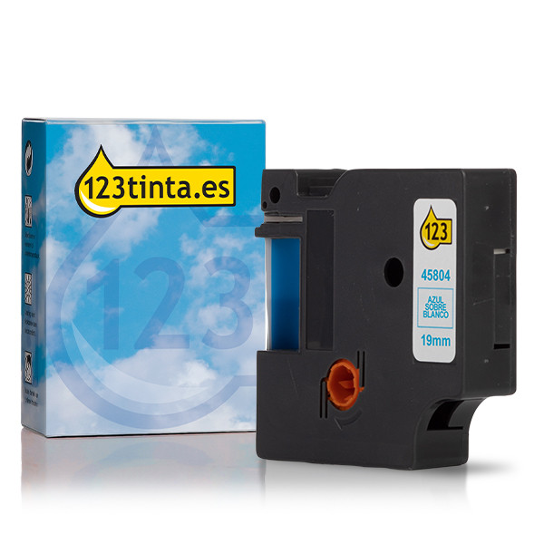 Dymo S0720840/45804 cinta azul sobre blanco 19 mm 088405 - 1