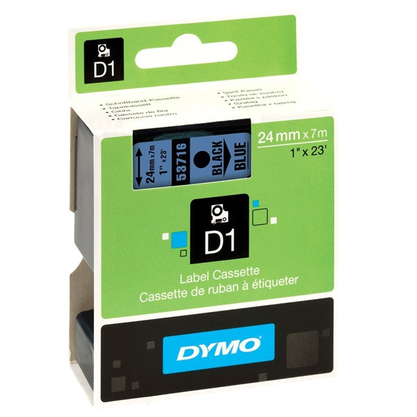 Dymo S0720960 / 53716 cinta negro sobre azul 24 mm (original) S0720960 088428 - 1