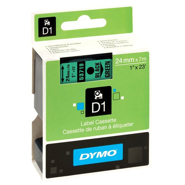 Dymo S0720990 / 53719 cinta negro sobre verde 24 mm (original) S0720990 088434 - 1