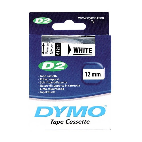 Dymo S0721090 / 61211 cinta blanca 12 mm (original) S0721090 088806 - 1