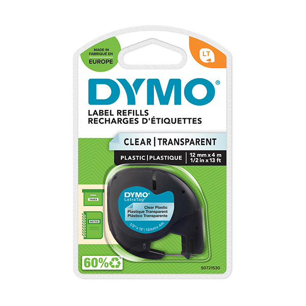 Dymo S0721530 / 12267 cinta transparente 12 mm (original) S0721530 088312 - 1