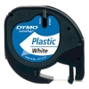 Dymo S0721610/91201 cinta plástica blanca 12 mm (original)