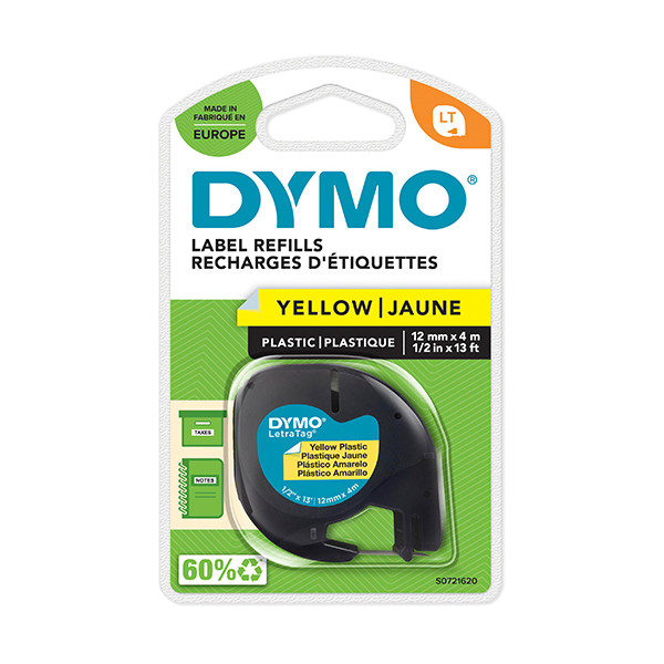Dymo S0721620 / 91202 cinta amarilla 12 mm (original) S0721620 088304 - 1