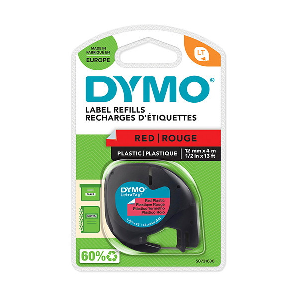 Dymo S0721630 / 91203 cinta roja 12 mm (original) S0721630 088306 - 1