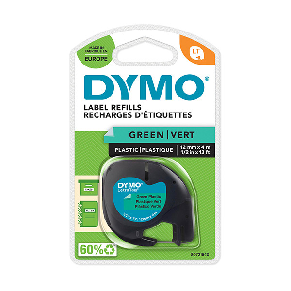 Dymo S0721640 / 91204 cinta verde 12 mm (original) S0721640 088308 - 1