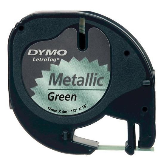 Dymo S0721740 / 91209 cinta negro sobre plateado 12 mm (original) S0721740 088316 - 1