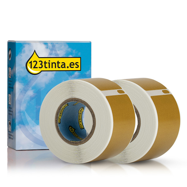 Dymo S0722370/99010 Etiquetas de dirección color dorado 2 rollos (marca 123tinta) 089363 - 1
