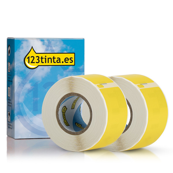 Dymo S0722370 / 99010 Etiquetas de dirección amarillas 2 rollos (marca 123tinta) 089357 Dymo S0722370 / 99010 Etiquetas de dirección amarillas 2 rollos (marca 123tinta) 089357 - 1