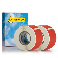 Dymo S0722370 / 99010 Etiquetas de dirección rojas 2 rollos (marca 123tinta) 089361 Dymo S0722370 / 99010 Etiquetas de dirección rojas 2 rollos (marca 123tinta) 089361