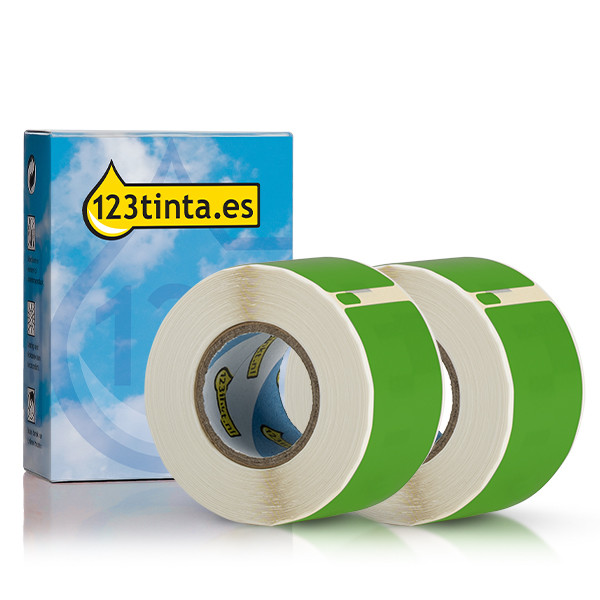Dymo S0722370 / 99010 Etiquetas de dirección verdes 2 rollos (marca 123tinta) 089360 Dymo S0722370 / 99010 Etiquetas de dirección verdes 2 rollos (marca 123tinta) 089360 - 1