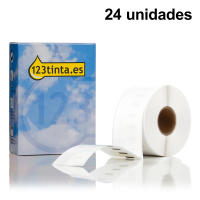 Dymo S0722390 / 13187 Etiquetas grandes para direcciones de envío | 24 rollos (marca 123tinta)