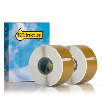 Dymo S0722400/99012 Etiquetas de dirección anchas 2 rollos color dorado (marca 123tinta) 089366 Dymo S0722400/99012 Etiquetas de dirección anchas 2 rollos color dorado (marca 123tinta) 089366
