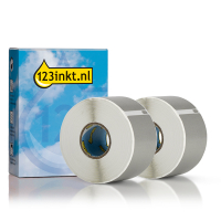 Dymo S0722400/99012 Etiquetas de dirección anchas 2 rollos color plata (marca 123tinta) 089368 Dymo S0722400/99012 Etiquetas de dirección anchas 2 rollos color plata (marca 123tinta) 089368