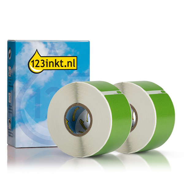 Dymo S0722400/99012 Etiquetas de dirección anchas 2 rollos color verde (marca 123tinta) 089365 - 1