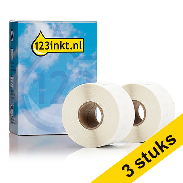 Dymo S0722400/99012 etiquetas de dirección anchas (marca 123tinta) | Pack 3 x 2 rollos 089278 - 1