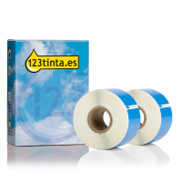 Dymo S0722400/99012 etiquetas de dirección grandes azules 2 rollos (marca 123tinta) 089270