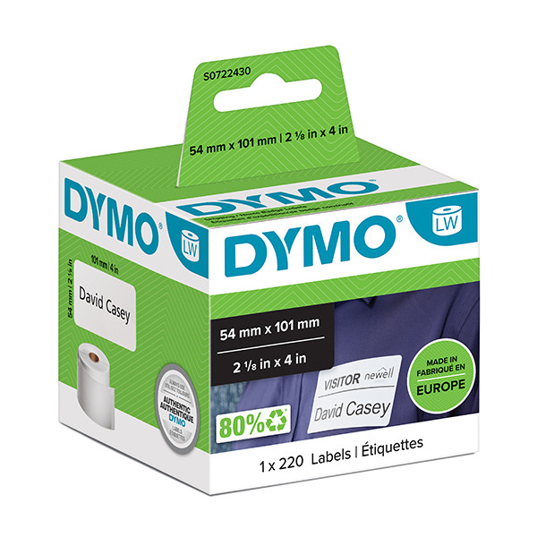 Etiquetas Compatibles Con Dymo 99014 – 3 Rollos (220 C/u) Para LabelWriter 450, 400 Y 5XL (No Para 550)