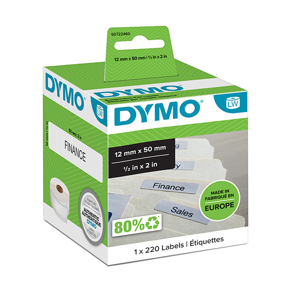 Dymo S0722460 / 99017 etiquetas para carpetas colgantes (original) – imagen 2