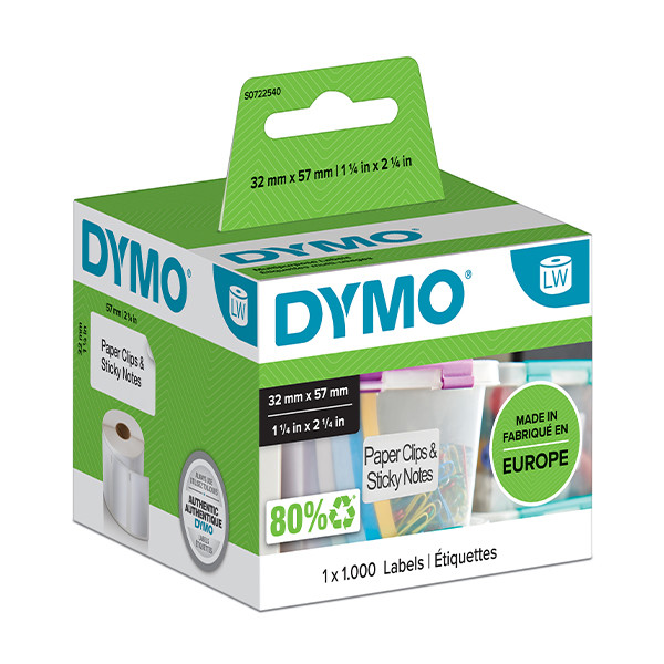 Dymo S0722540 / 11354 Etiquetas extraíbles multiusos (originales) S0722540 088520 - 1