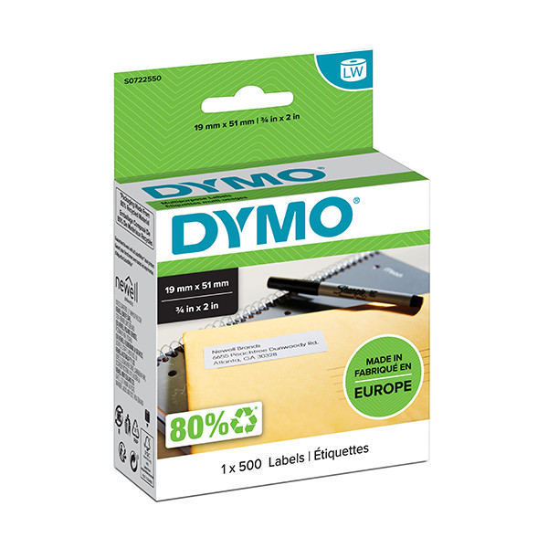 Dymo S0722550 / 11355 etiquetas multifunción removibles (original) S0722550 088522 - 1