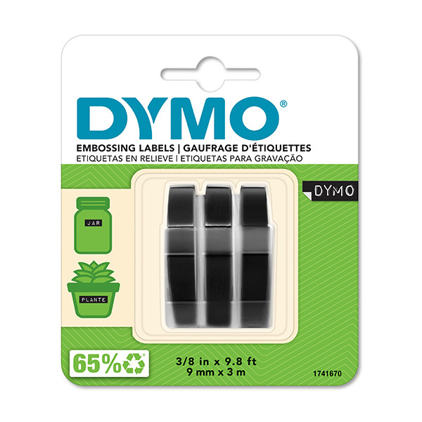 Dymo S0847730 cinta blanco sobre negro (original) S0847730 088448 - 1