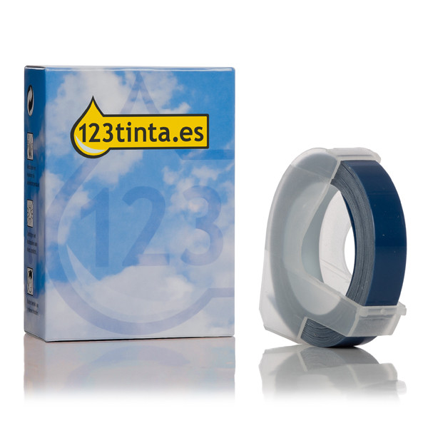 Dymo S0898140 cinta 3D blanco sobre azul (marca 123tinta) S0898140C 088443 - 1