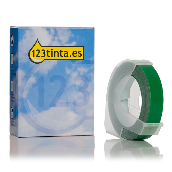 Dymo S0898160 cinta 3D blanco sobre verde (marca 123tinta) S0898160C 088447 - 1