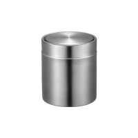 EKO Fandy Papelera de mesa (1,5 litros, acero inoxidable mate) VB920415 SEK00137