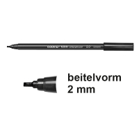 Edding 1255 Rotulador caligrafico | 2 mm | negro 239153