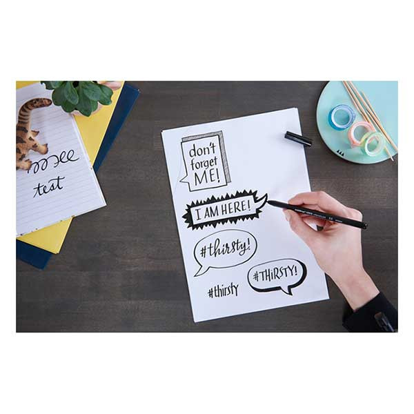 Edding 1255 Rotulador caligrafico | 2 mm | negro 239153 - 2