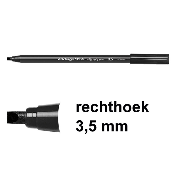 Edding 1255 Rotulador caligrafico | 3,5 mm | negro 239158 - 1
